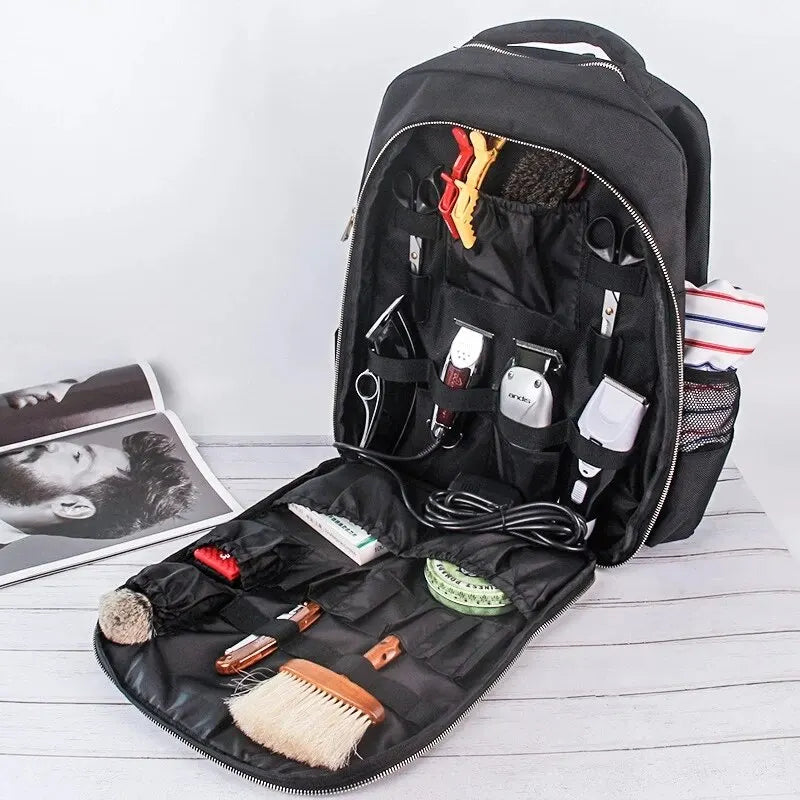 Barber Supplies Backpack Portable Clippers Organizer and Hairstylist Tools Storage 