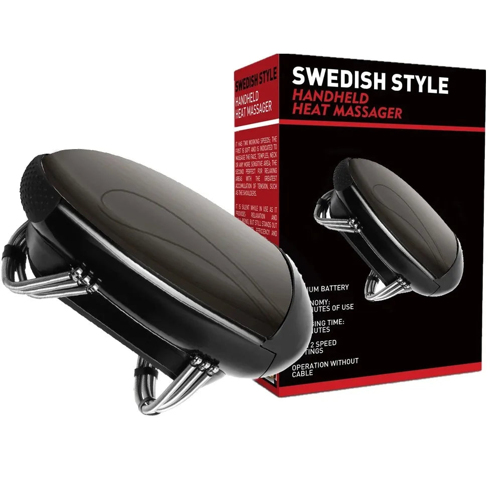 Cordless Metal Handheld Heat Massager 
