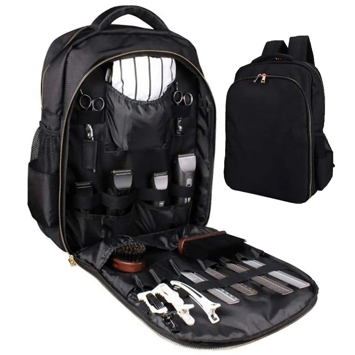 Barber Supplies Backpack Portable Clippers Organizer and Hairstylist Tools Storage 